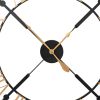 Black And Gold Skeleton Clock