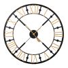 Black And Gold Skeleton Clock