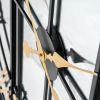 Brooklyn Black And Gold Wall Clock