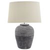 Amalfi Grey Stone Carved Lamp