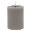 Luxe Collection Melt Effect 3x4 Grey LED Wax Candle