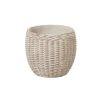 Hellas Natural Clay Wicker Set Of 4 Planters