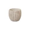 Hellas Natural Clay Wicker Set Of 4 Planters