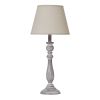 Dunum Column Table Lamp With Linen Shade