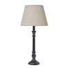Isca Stem Table Lamp With Linen Shade