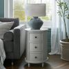 The Camden Collection 3 Drawer Round Side Table