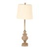 Chiaro Candlestick Table Lamp With Linen Shade