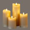 Luxe Collection Natural Glow 2.75x5 Taupe Melted LED Candle