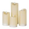 Luxe Collection Natural Glow 2.75x8 Cream Melted LED Candle