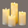 Luxe Collection Natural Glow 2.75x8 Cream Melted LED Candle