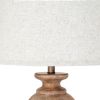 Clarion Table Lamp With Edged Linen Shade