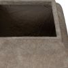 Umber Square Drum Set Of 2 Planters