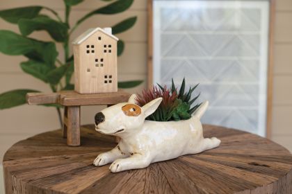 Ceramic Bull Terrier Planter (Min 2)
