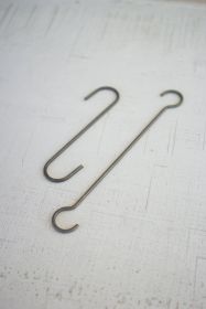 Set Of Twelve Long Wire S Hooks 12" Long