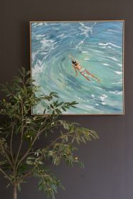 Framed Painting - Swimmer