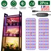 2Pcs Ultra-Thin LED Grow Lights for Indoor Plants with 126Pcs LEDs Full Spectrum Under Cabinet Plant Growing Light Panel 3/9/12H Timer 9 Dimmable Leve