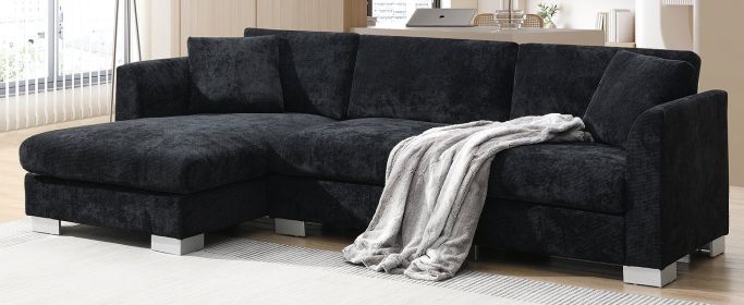 [VIDEO provided][New] 96*56" Modern Cloud Sectional Sofa,L-shaped Luxury Couch Set with 2 Free pillows