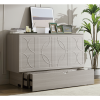 [NEW ARRIVED] [VIDEO PROVIDED]Cabinet Bed with Storage, Queen Bed ,Folding Foam Mattress & Oversized Drawers, Murphy Bed , Set of Sockets & USB Ports