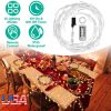 Lighted Birch Garland 7.87FT Lighted Twig Vine Lights 144LED Birch Garland with Lights String Light with Timer 8 Modes IP45 Waterproof for Christmas F