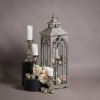 Set Of Three Wooden Lanterns