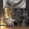Set Of Three Wooden Lanterns