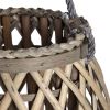 Wicker Bulbous Lantern