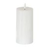 Luxe Collection Natural Glow Textured Ribbed LED Candle