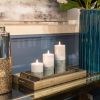 Luxe Collection Natural Glow Stone LED Wax Candle