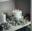Luxe Collection Natural Glow Marble Effect LED Candle