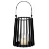 Lynk Lantern With Handle And Glass Candle Holder