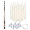 12Pcs Flameless Floating Candles LED Magic Hanging Candle Light Battery Operated Flickering Warm Light Window Candle With Magic Wand Remote for Hallow